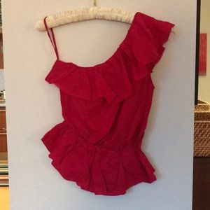 Isabel Marant Size 0 One Shoulder Blouse